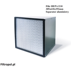 Filtr HEPA E10 Separator aluminiowy 305x610x292mm